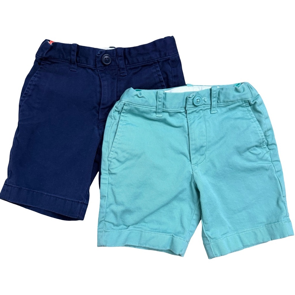 Crewcuts Navy and Teal Kids Shorts (2‎ pairs) size 4